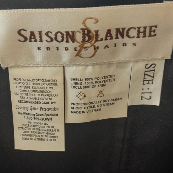 Saison Blanche Black Cocktail Dress - Size 12 - Picture 4 of 11